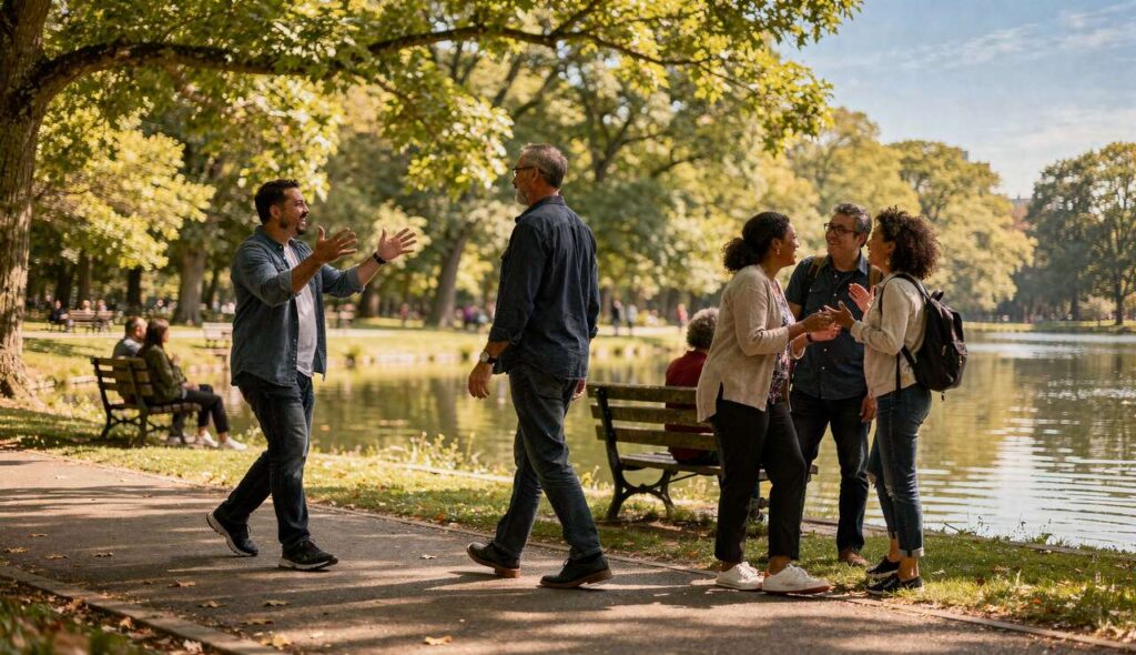 Spazierengehen und Körpersprache: Was Haltung und Gestik laut Forschern über uns verraten
